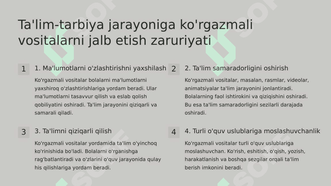 Multemediya Vositalari va Animatsiyalar Ta'limda. 2