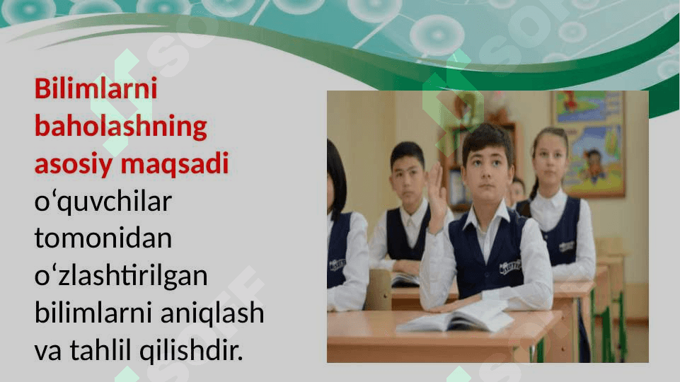 O`quvchilarning bilim, ko`nikma va malakalarini tashxis etish 4
