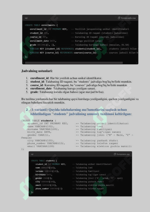 Ma'lumotlar Bazasi Bilan Aloqani Tashkil Etishda ODBC va C++Builderdan Foydalanish 4