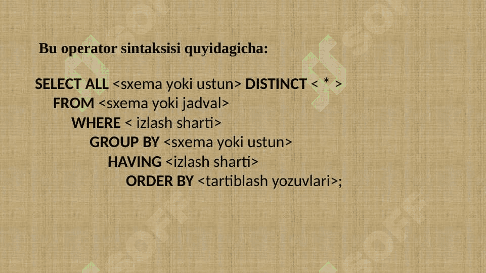 Ma’lumotlarni manipulyatsiya qilishda oddiy so‘rovlar yaratish 4