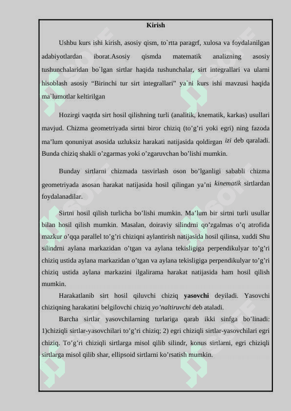 Sirt integrallari 2
