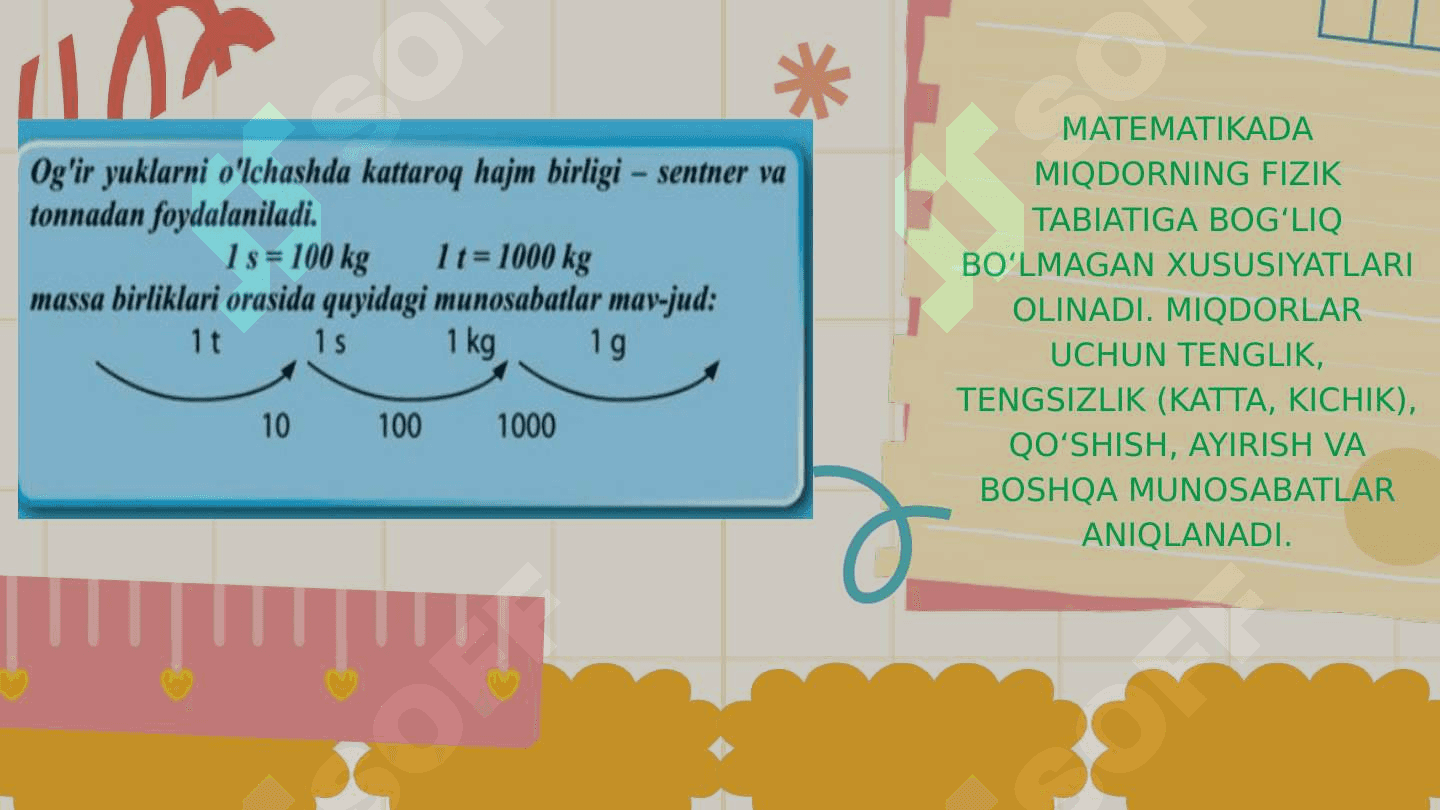Boshlangʻich sinflarda oʻrganiladigan asosiy miqdorlar 4