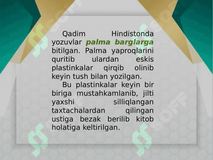 Qog‘ozga ishlov berish usullari. 3