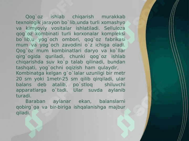 Qog‘ozga ishlov berish usullari. 4