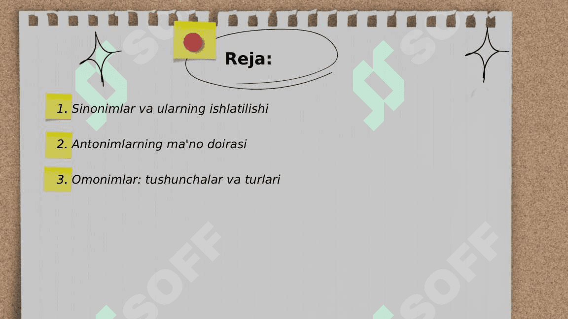 Soʻzlarning shakl va maʼno munosabatiga koʻra turlari 2