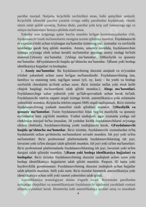 Bir tomonlama va ikki tomonlama autentifikatsiya. 4