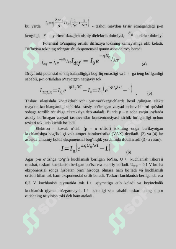 Yorug’lik diodlarini volt – amper xarakteristikasini olish 3