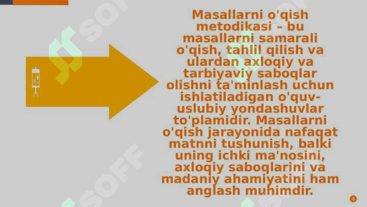 Masal janriga,  xos  matnlar  ustida  ishlash 4