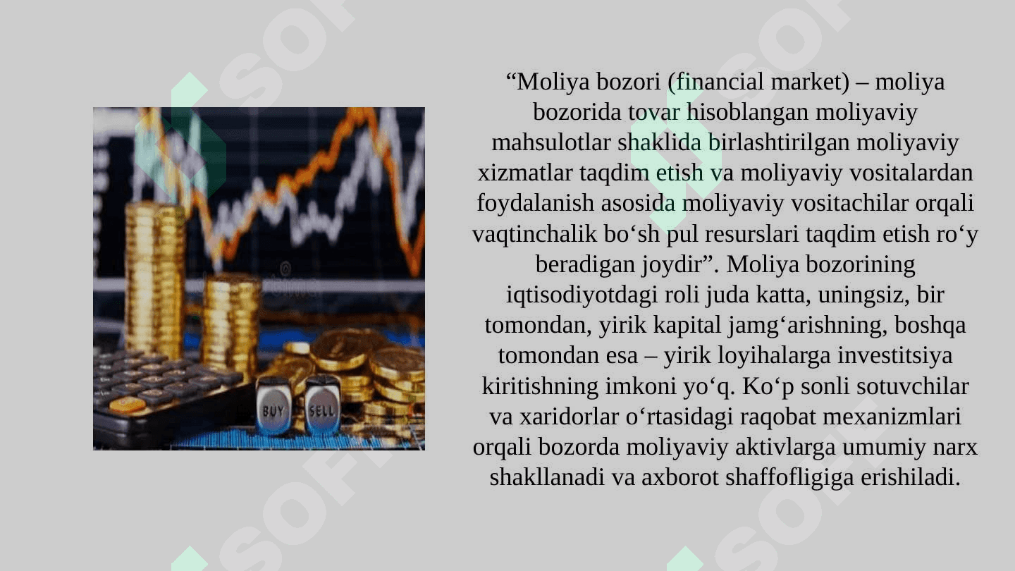 Moliya bozorining iqtisodiyotdagi roli 4