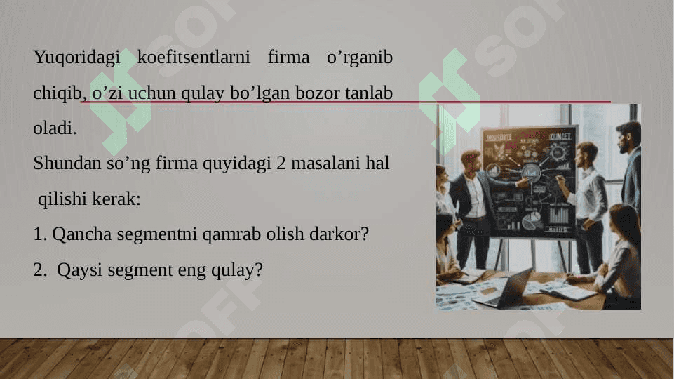 Bozorni egallash strategiyasi.Slayd 8