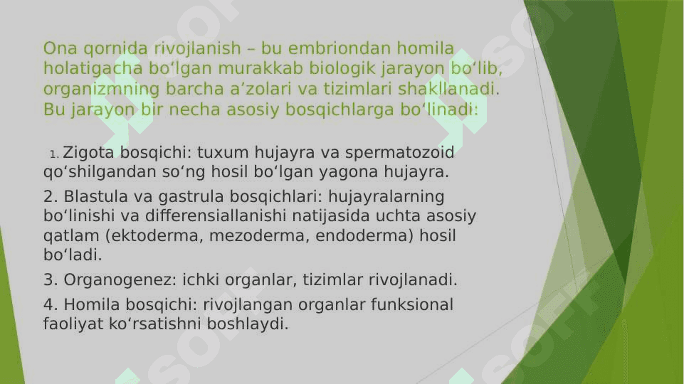 Ona qornida rivojlanish patalogiyasi 2