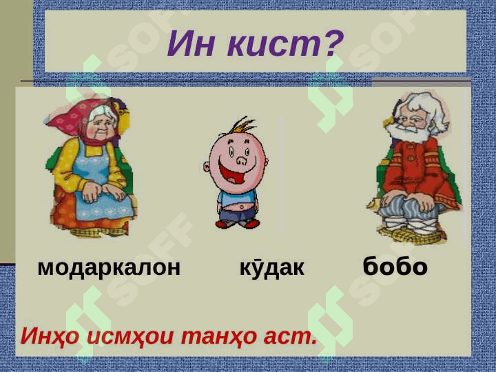 ИСМҲОИ ТАНҲО ВА ҶАМЪ 4