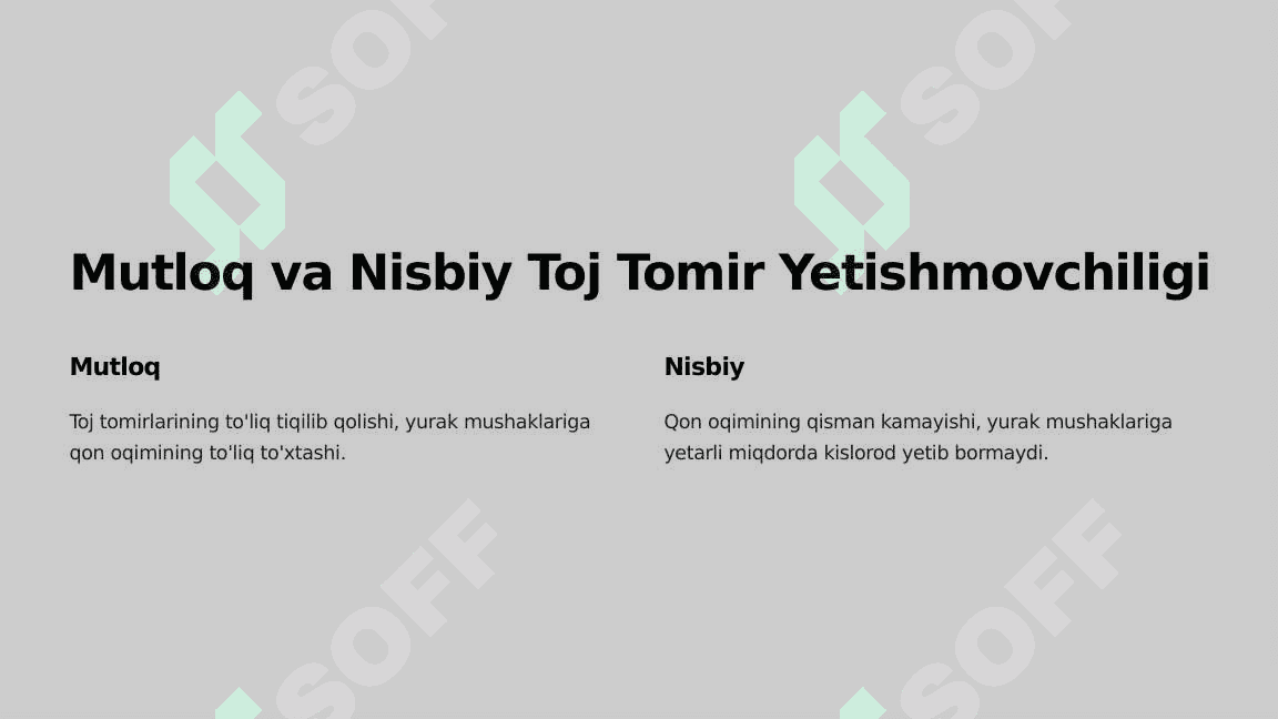 Yurak Ishemik Kasalligi. Tashxis va Davolash 2