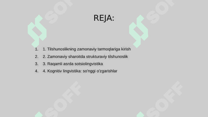 Tilshunoslikning zamonaviy sohalari 2