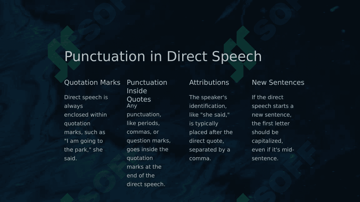 What is Direct Speech ? 3
