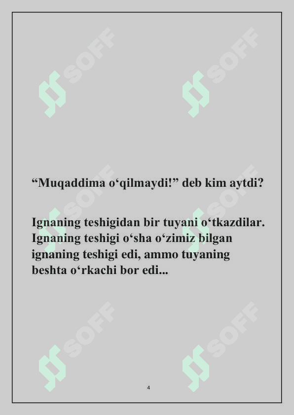 Faqat ahmoqlargina sakkiz soat uxlaydi 4