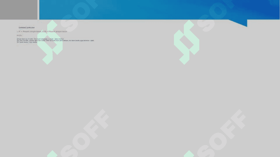 Zero Conditional (Nolinchi toifadagi shart ergash gaplar) 2