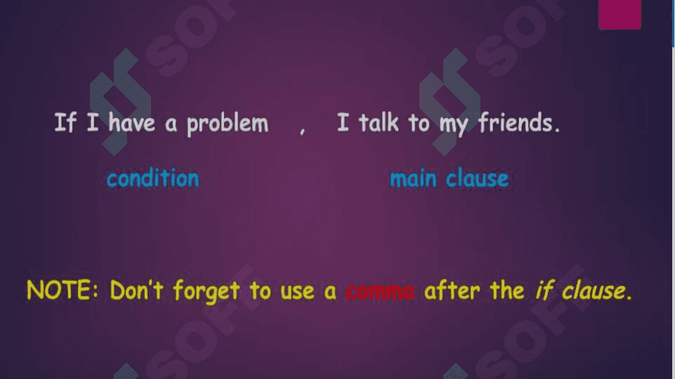 Zero Conditional (Nolinchi toifadagi shart ergash gaplar) 4