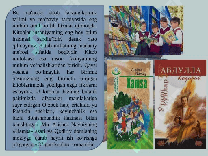 KITOB – MILLATNING MADANIY ME'ROSI 4