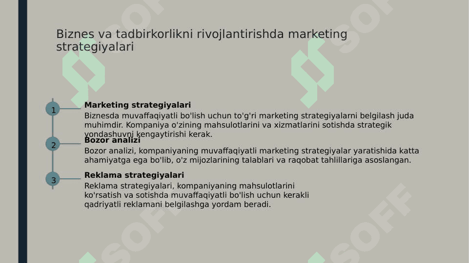 Oʻzbekistonda biznes va xususiy tadbirkorlikni rivojlantirishni istiqibollari 5