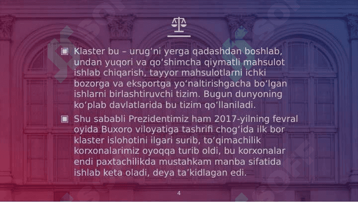 o’zbekiston respublikasidagi agroklasterlar tahlili 4
