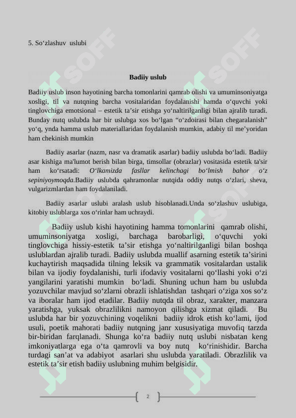 NUTQ USLUBLARI 2