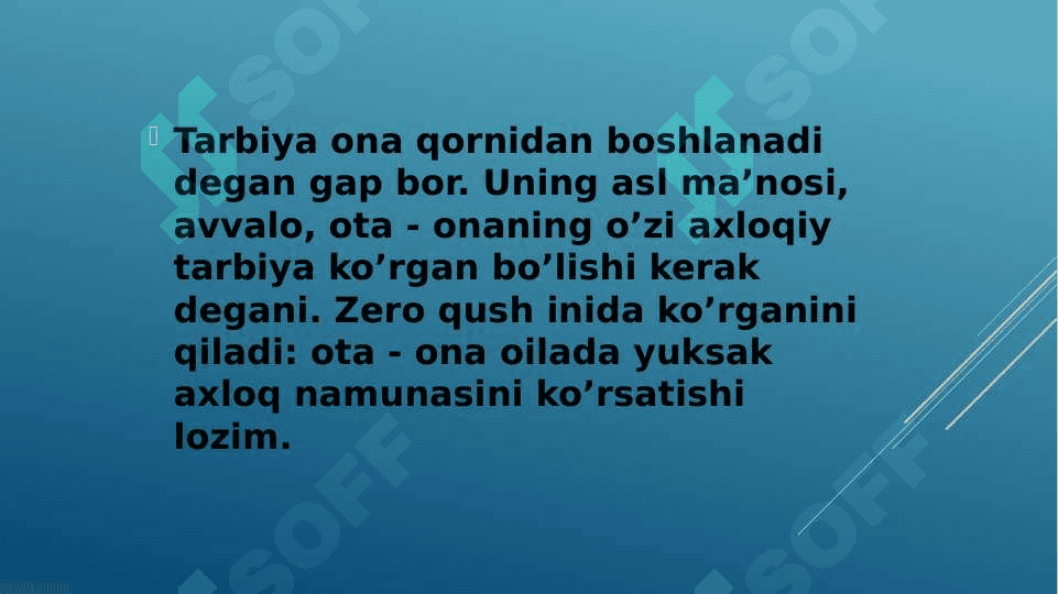 Zamonaviy axloqiy tarbiyaning yutuqlari va kamchiliklari. 3