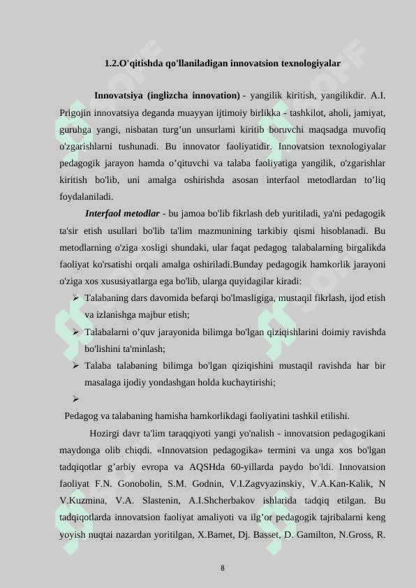 Grafik muharrirda  sohani belgilash uskunalari qo'llash mavzusini o'qitishda innavatsion texnologiyalardan foydalanish 8