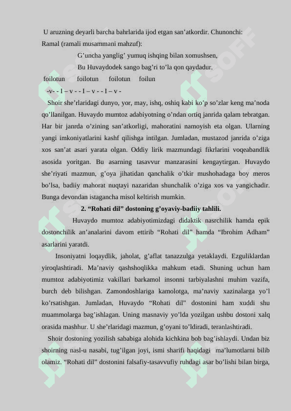 Rohati dil asaridagi hikoyatlarni o'rganib, asardagi maqomini belgilash 7