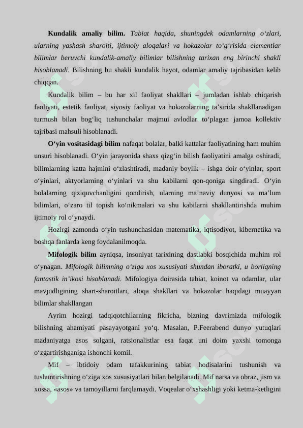 Bilish nazariyasi: asosiy muammolari va yo‘nalishlari 5