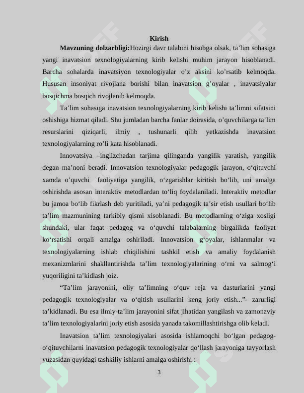 YANGI INNOVASION TEXNOLOGIYALARNI INFORMATIK TA'LIM TIZIMIGA JORIY ETISH YO‘LLARI TAXLILI. 3