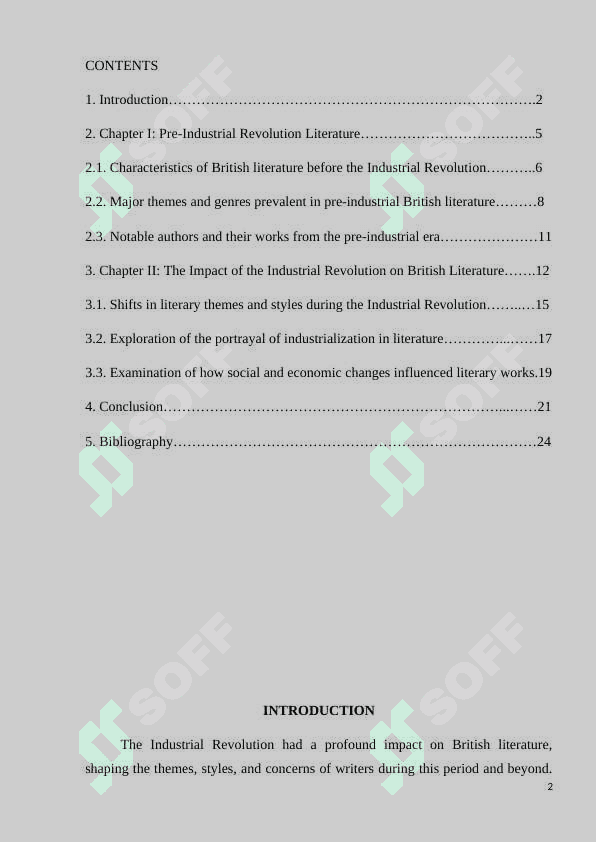 The influence of the industrial revolution on british literature 2