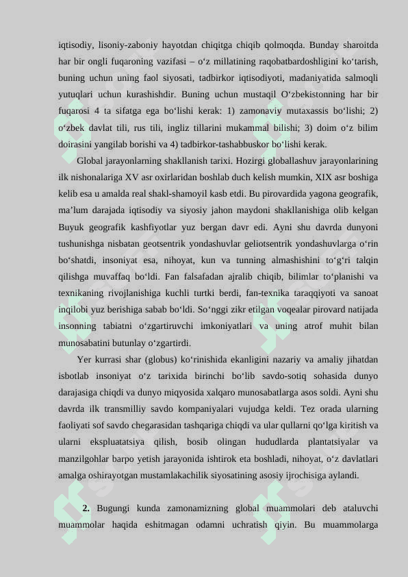Globallashuv va barqaror taraqqiyot falsafasi 4
