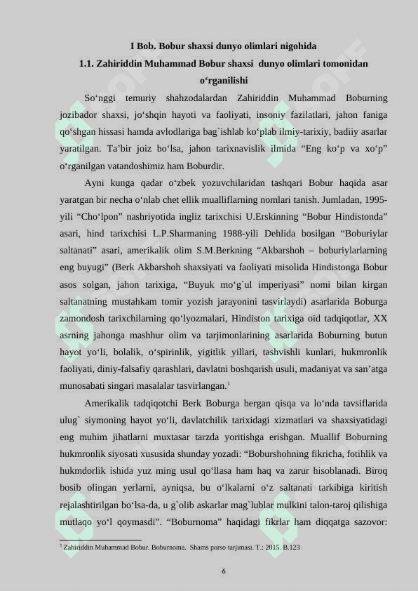 Zahiriddin Muhammad Bobur shaxsi  tarixshunosligi (xorijiy tadqiqotlarda) 5
