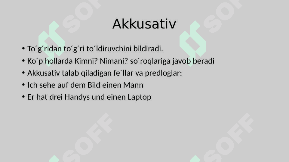 nemis tili 6-darsi 3