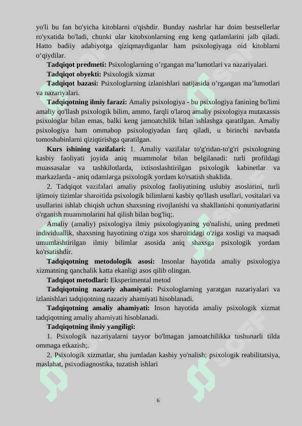 Amaliy psixologiyadan psixologik amaliyotga 6