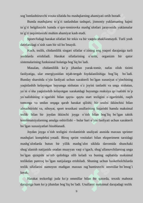 Basketbol sport turida tayyorgarlik turlari va ularningt mazmuni 8