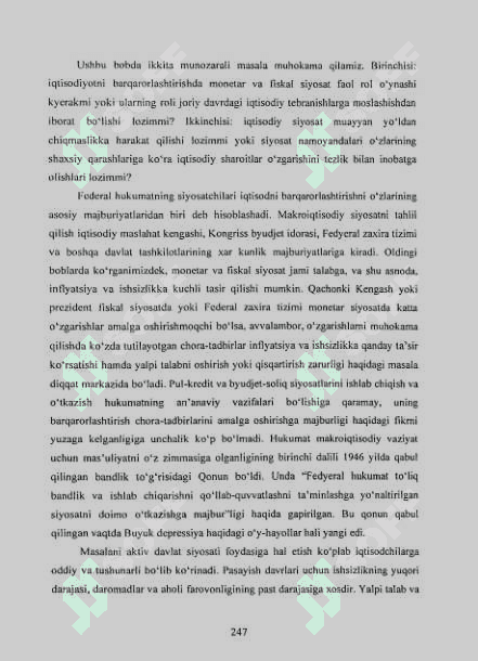 Davlatning barqarorlashtirish siyosati 2