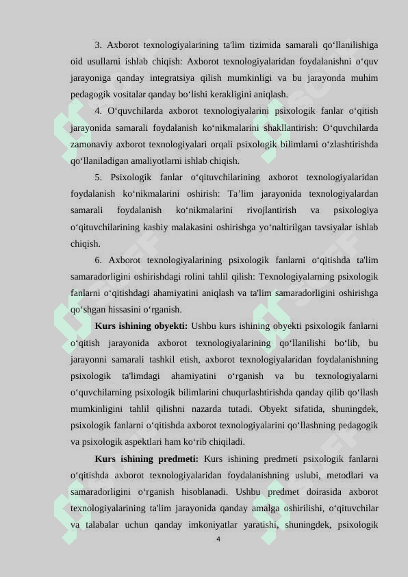 Psixologik fanlarni o'qitishda axborot texnologiyalaridan foydalanishning o'ziga xosligi 4