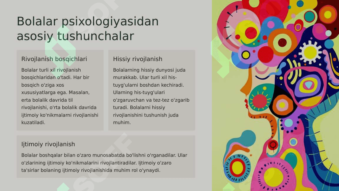 Bolalarni idrok jarayonida rahbarlik qilish. 2