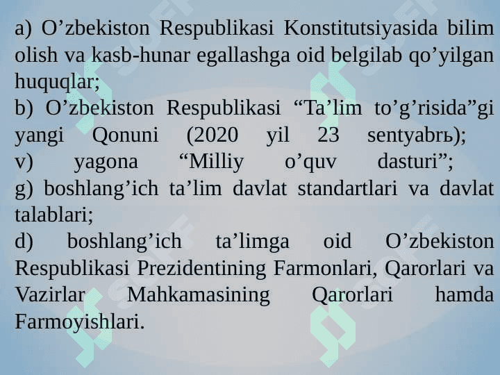 Boshlang’ich ta’lim metodologiyasi 6
