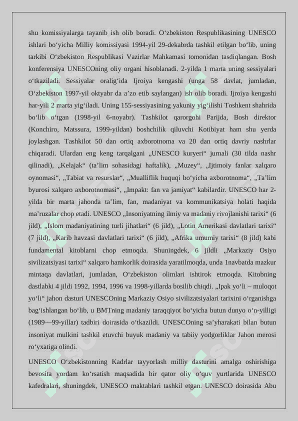 Yunesko tashkiloti va uning vazifalari 24 3
