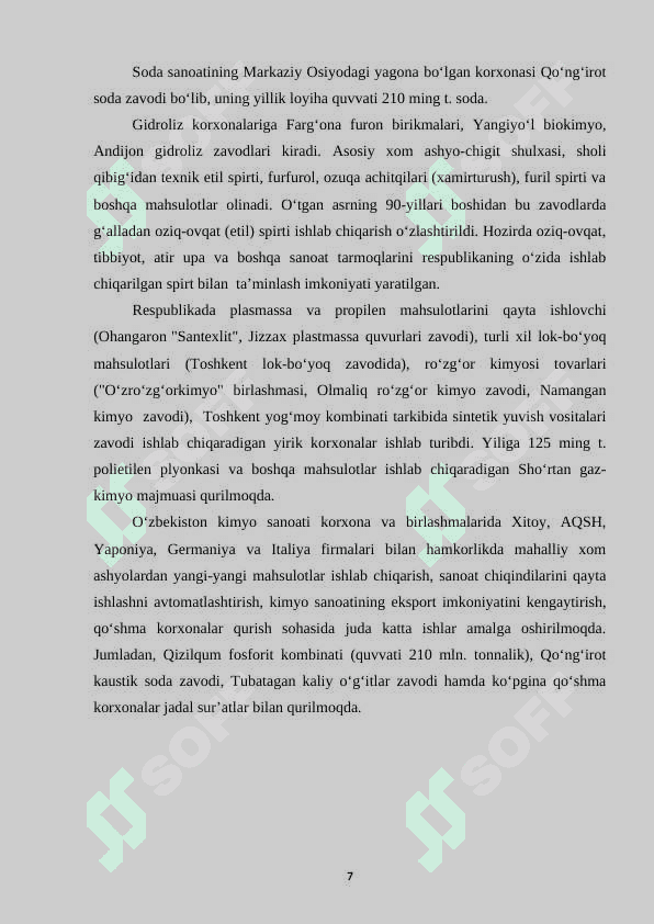 O‘zbekistonda kimyo majmuasi va uning rivojlanishi 7