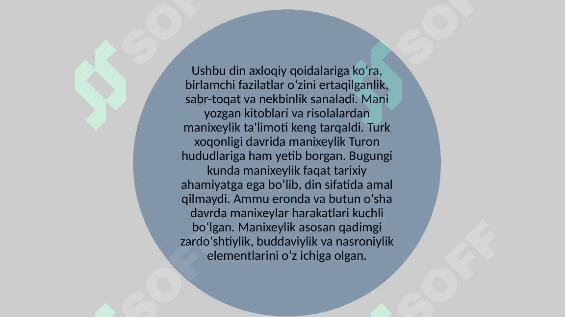 Islomgacha bo'lgan diniy-mafkuraviy plyuralizm bosqichi (Milodgacha IV asr boshlaridan - milodiy VIII asrgacha). 8