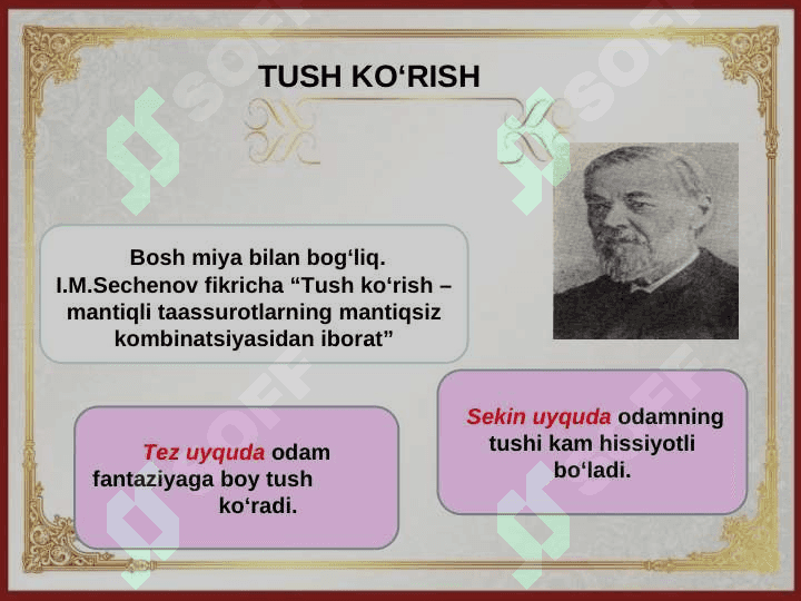 UYQU  VA  UNING   AHAMIYATI 6