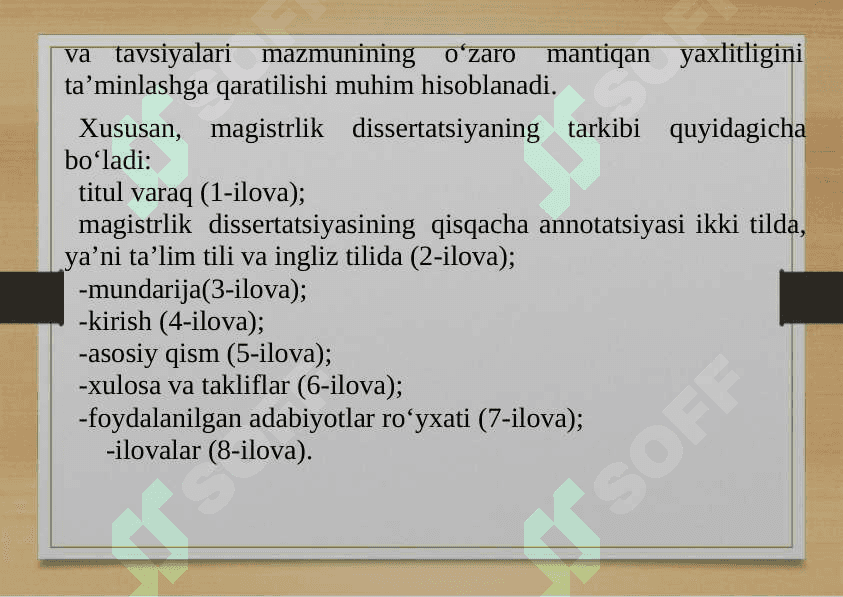 14-MAVZU: Ilmiy tаdqiqоt ishlаrini оlib bоrish, uning nаtijаlаrini rаsmiylаshtirish vа hаyotgа tаtbiq etish. (mаgistrlik dissеrtаtsiyasi misоlidа) 4