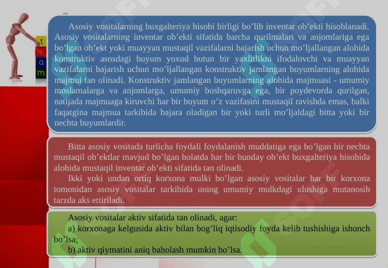 Byudjet tashkilotlarida asosiy vositalar hisobi 6