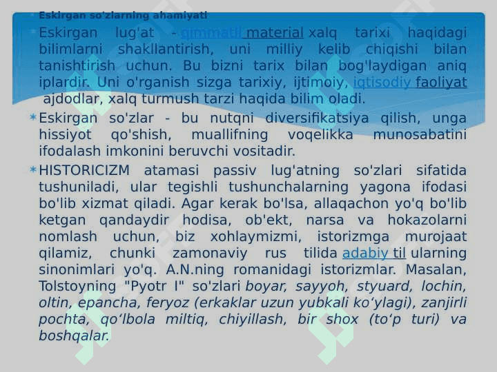 ESKIRGAN SO‘ZLAR 3
