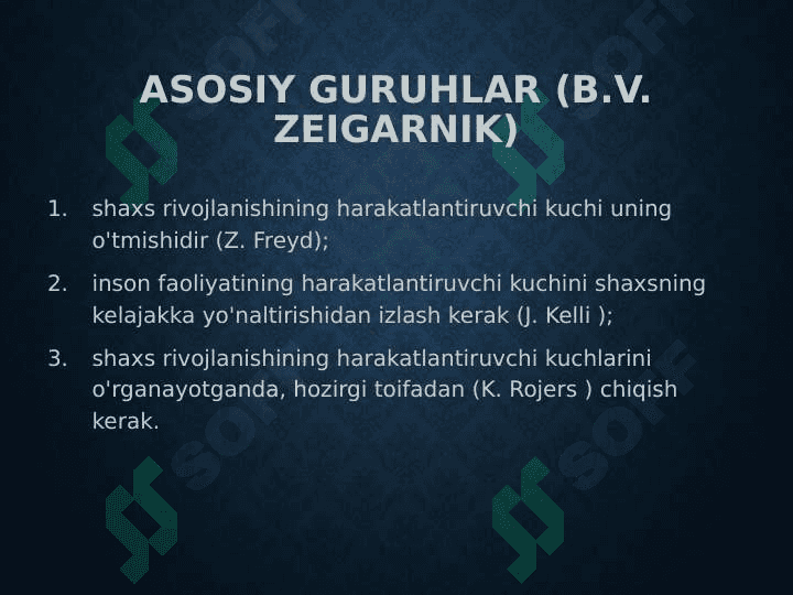 Chet el psixologiyasida shaxsiyat nazariyalari 3