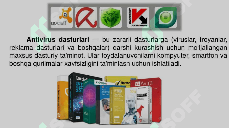 KOMPYUTER DASTURLARI VA  AXBOROT TIZIMLARIDA SHAXSIY  AXBOROTLARNING HIMOYASINI  TA’MINLASH 8
